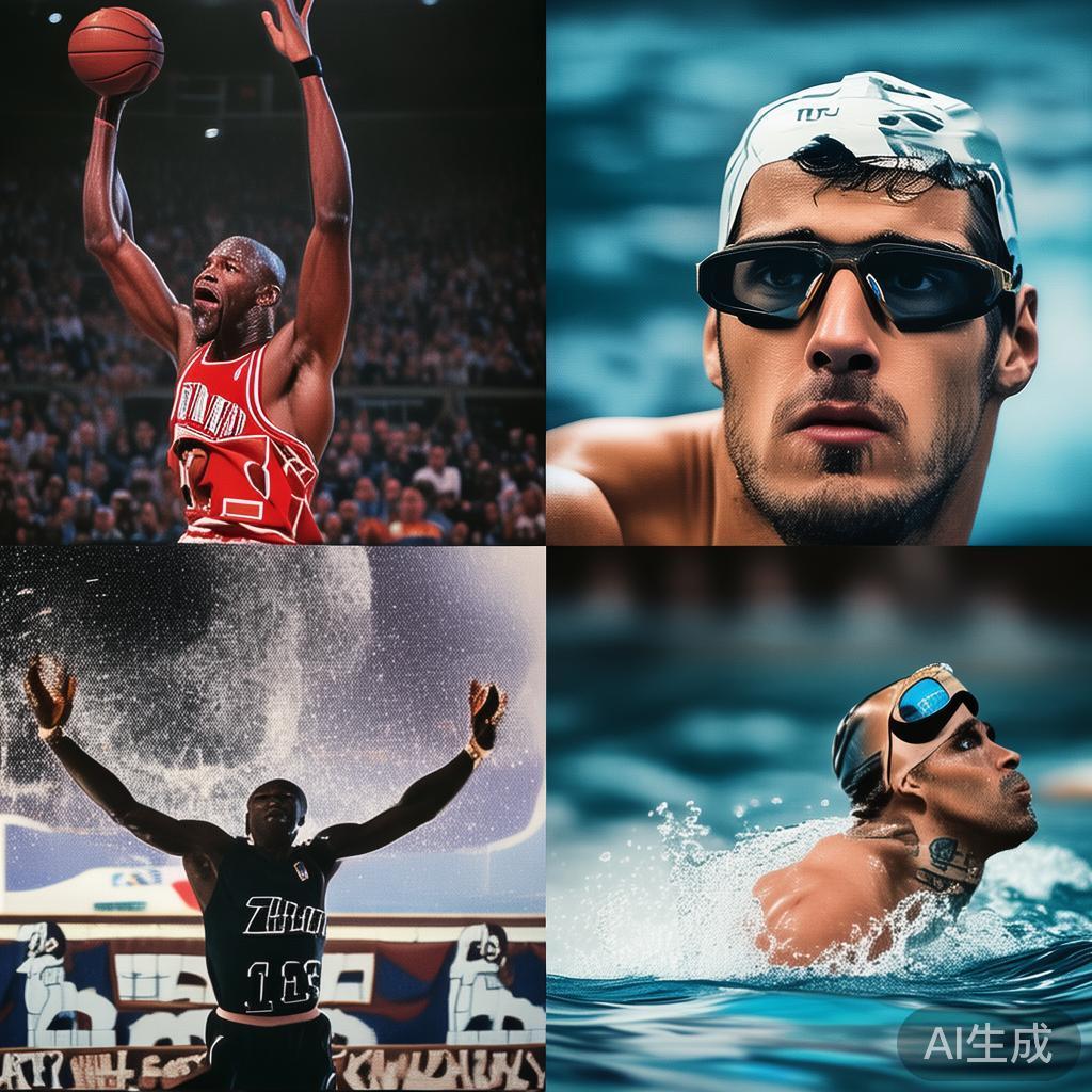 许多运动员因为他们在比赛中的精彩表现，成为历史的永