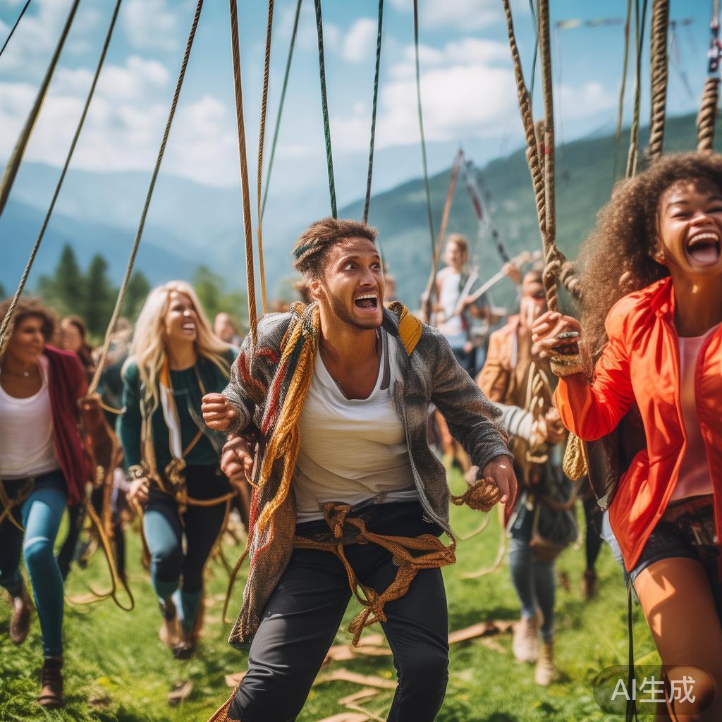 尽享非凡户外体育激情体验,开启极限挑战之旅 许多户外项目强调团队合作,例如高空绳索体验和团队定