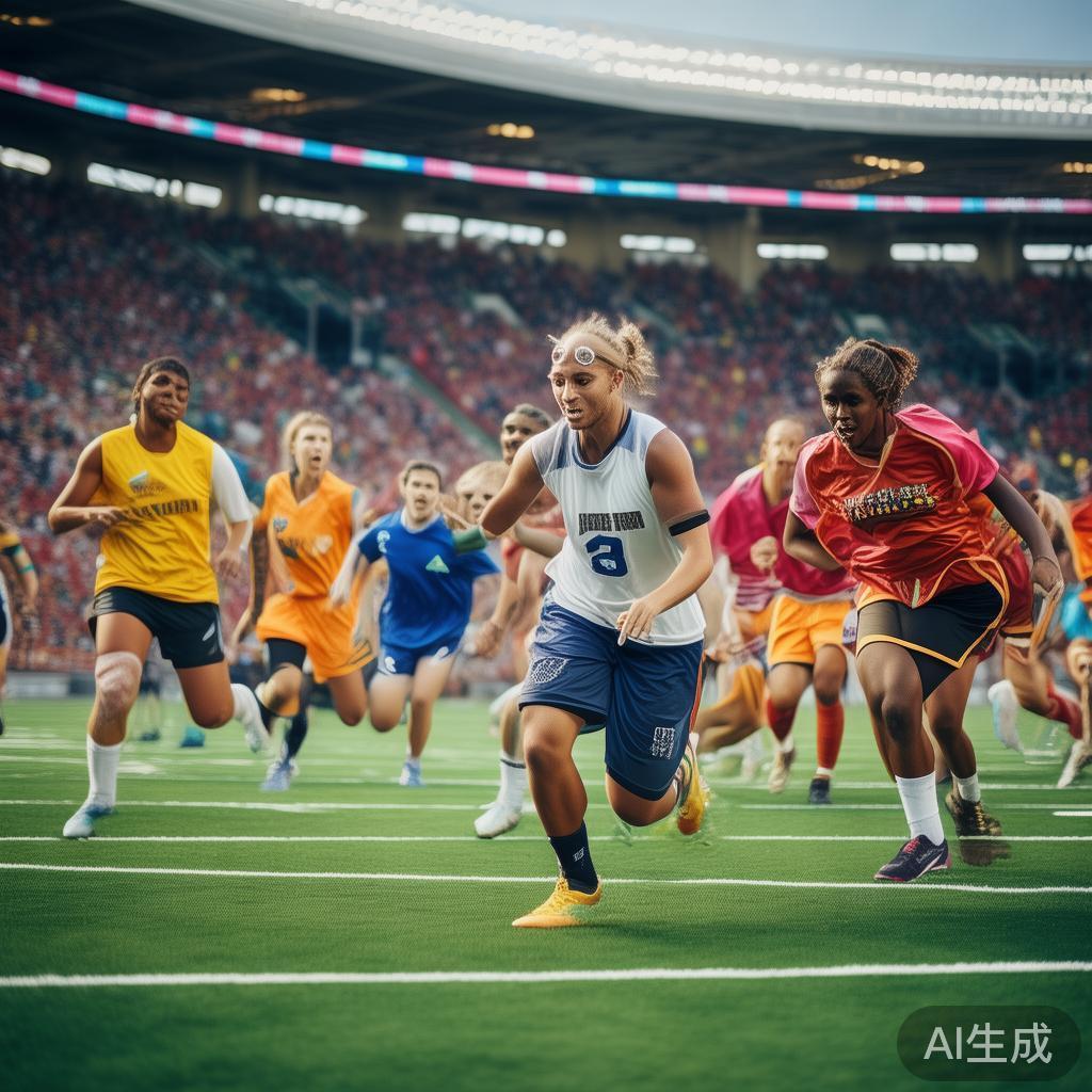 激烈的竞争并不意味着忽视体育精神。在比赛中，无论胜